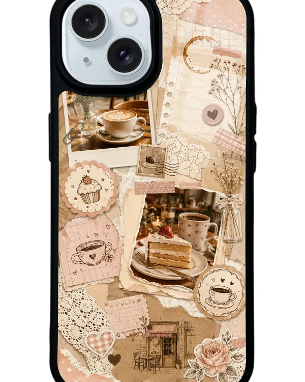 Café Love Letters Glossy Telefon Kılıfı