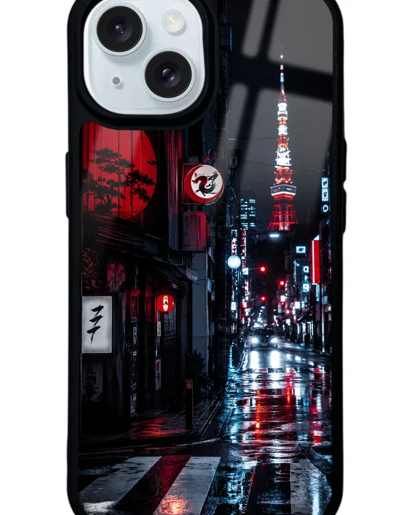Midnight Tokyo Glossy Telefon Kılıfı