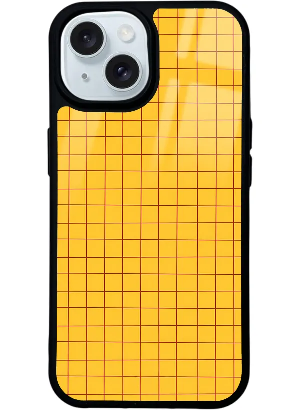 Retro Plaid Glossy Telefon Kılıfı