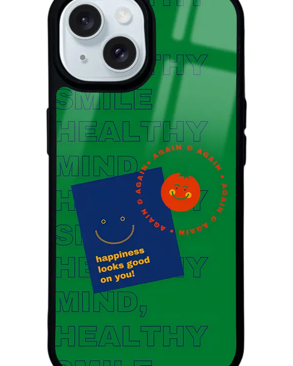 Happy Green Glossy Telefon Kılıfı