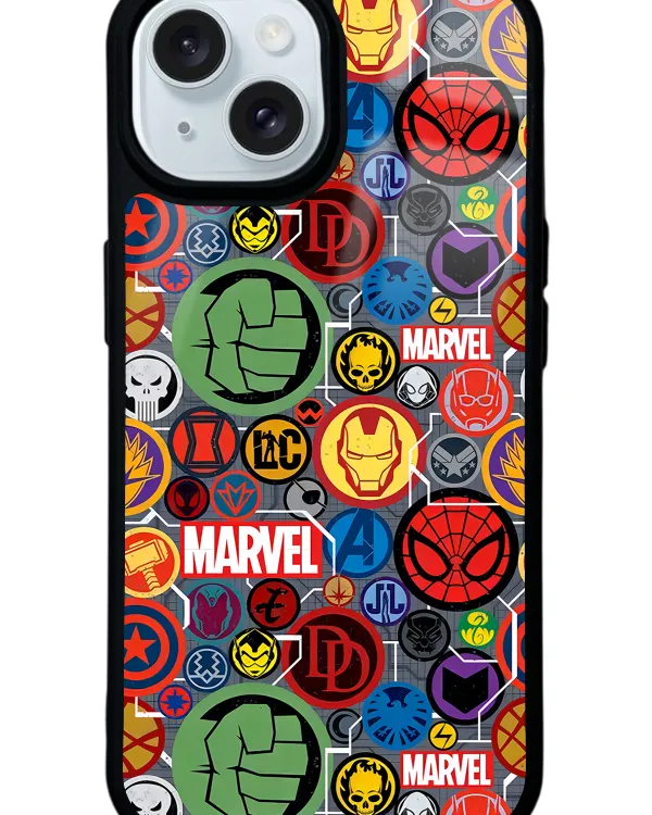Marvel Face Glossy Telefon Kılıfı