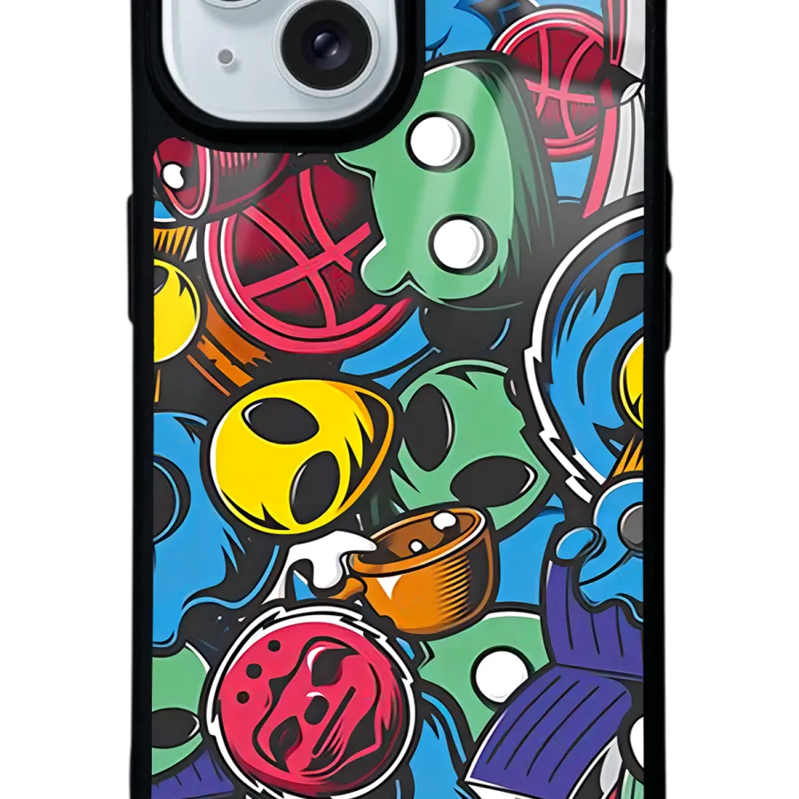 Retro Ufo Glossy Telefon Kılıfı Retro Ufo Glossy Telefon Kılıfı