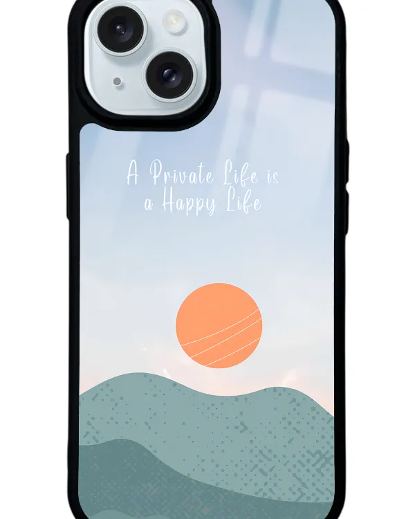 Happy Life Glossy Telefon Kılıfı