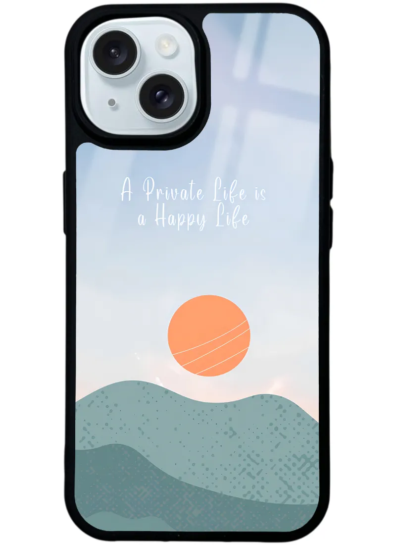 Happy Life Glossy Telefon Kılıfı