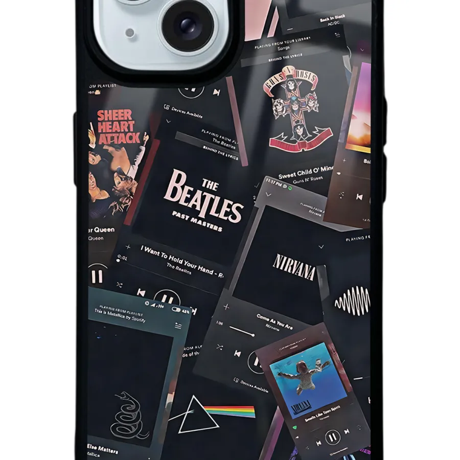 Retro Music Glossy Telefon Kılıfı Retro Music Glossy Telefon Kılıfı