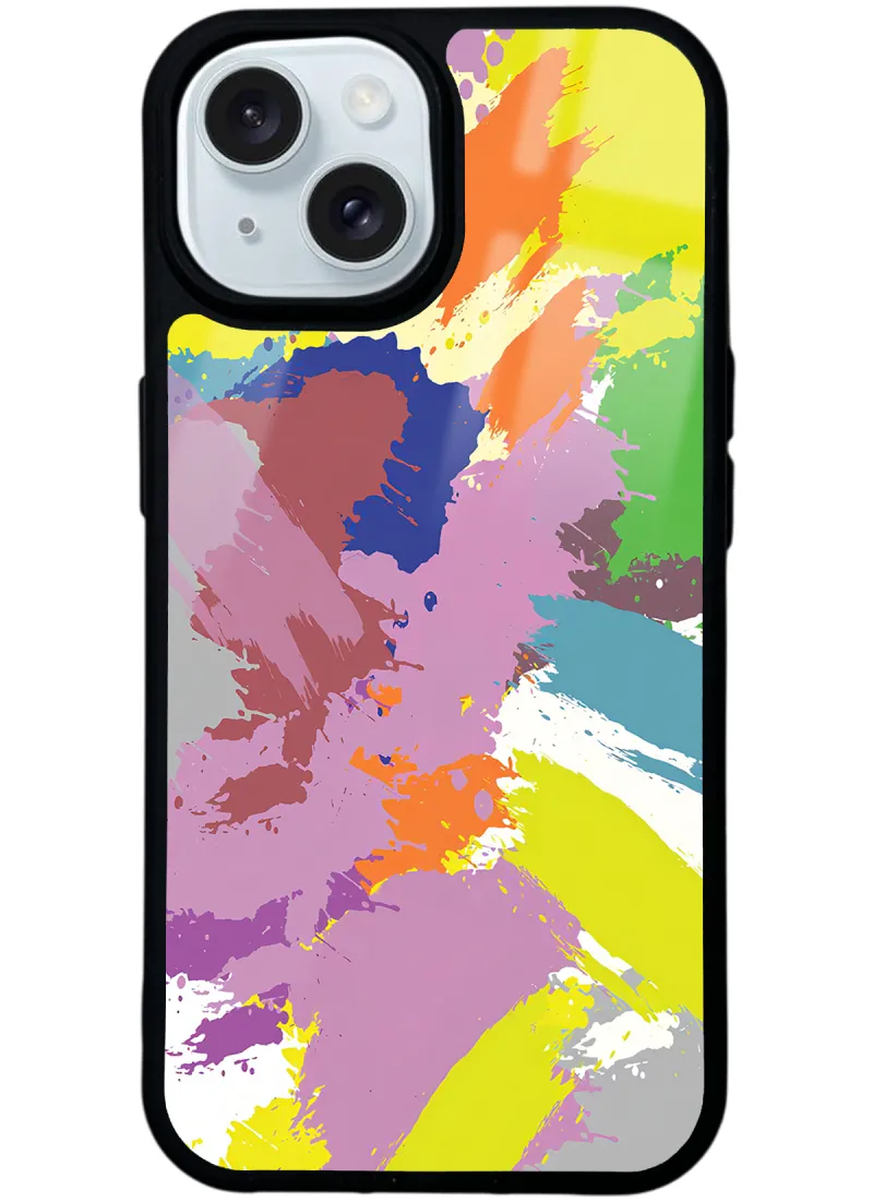 Colored Brush Glossy Telefon Kılıfı Colored Brush Glossy Telefon Kılıfı
