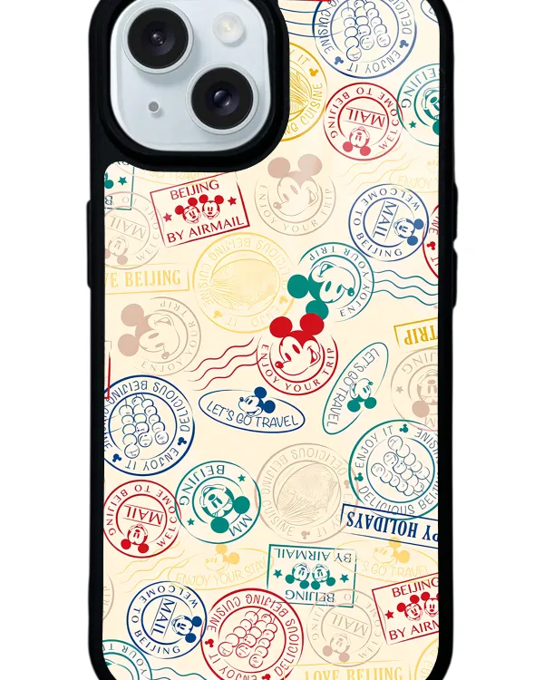 Mickey Stamp Glossy Telefon Kılıfı