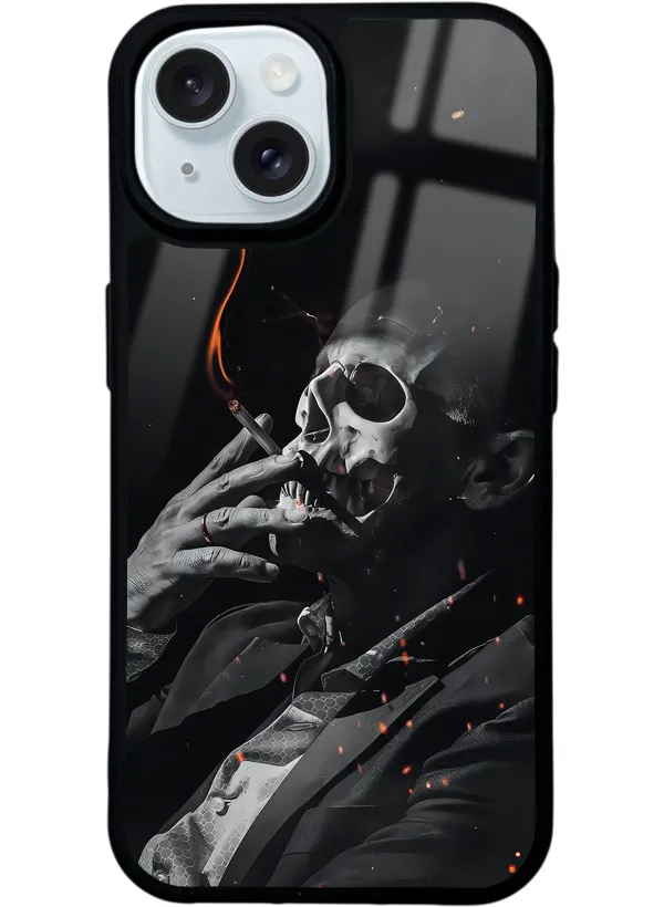 Smoke Skull Glossy Telefon Kılıfı