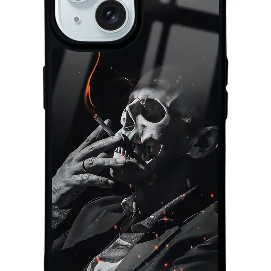 Smoke Skull Glossy Telefon Kılıfı