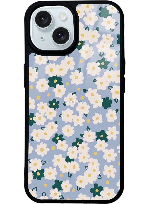 Daisy Pattern Glossy Telefon Kılıfı