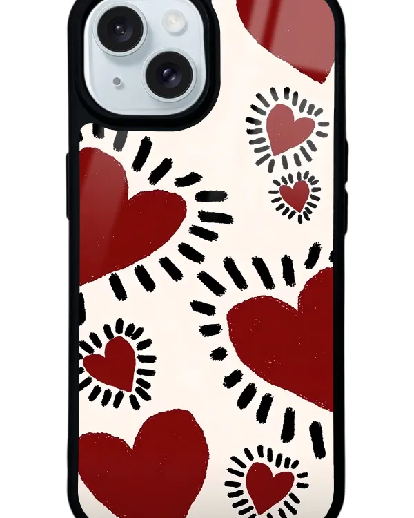 Brush Heart Glossy Telefon Kılıfı