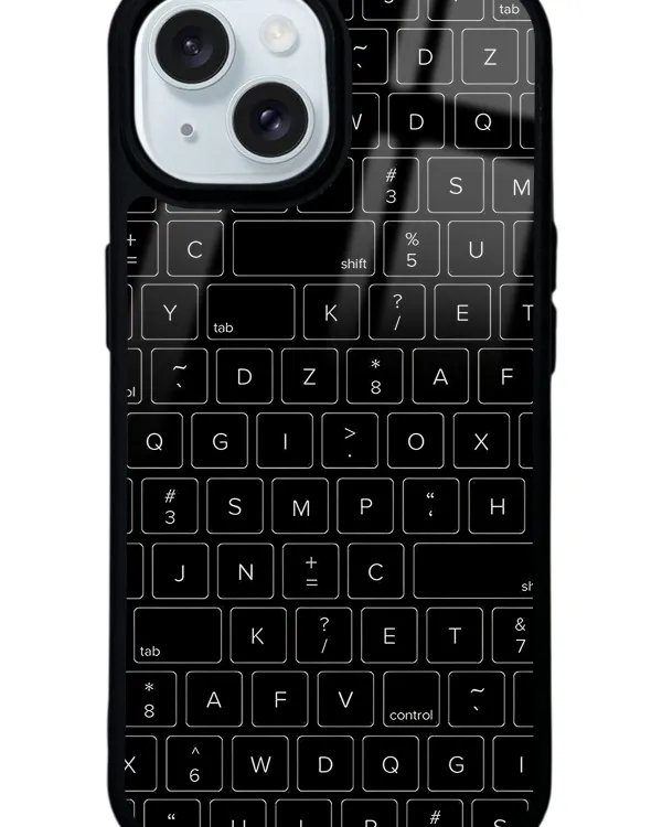 Keyboard Glossy Telefon Kılıfı