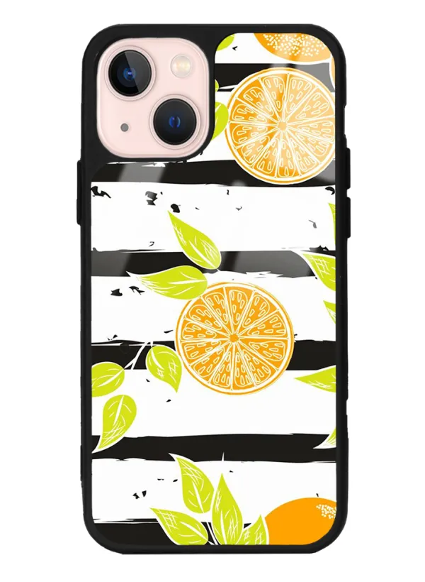 Orange Slice Tasarımlı Glossy Telefon Kılıfı