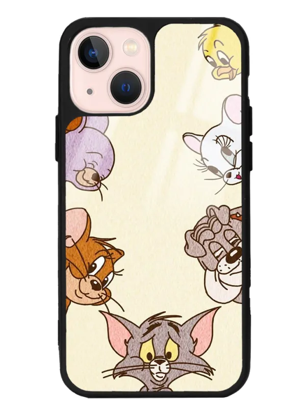 Tom and Jerry Tasarımlı Glossy Telefon Kılıfı