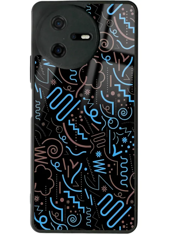 Casper Via A40 Geometrik Tasarımlı Glossy Telefon Kılıfı