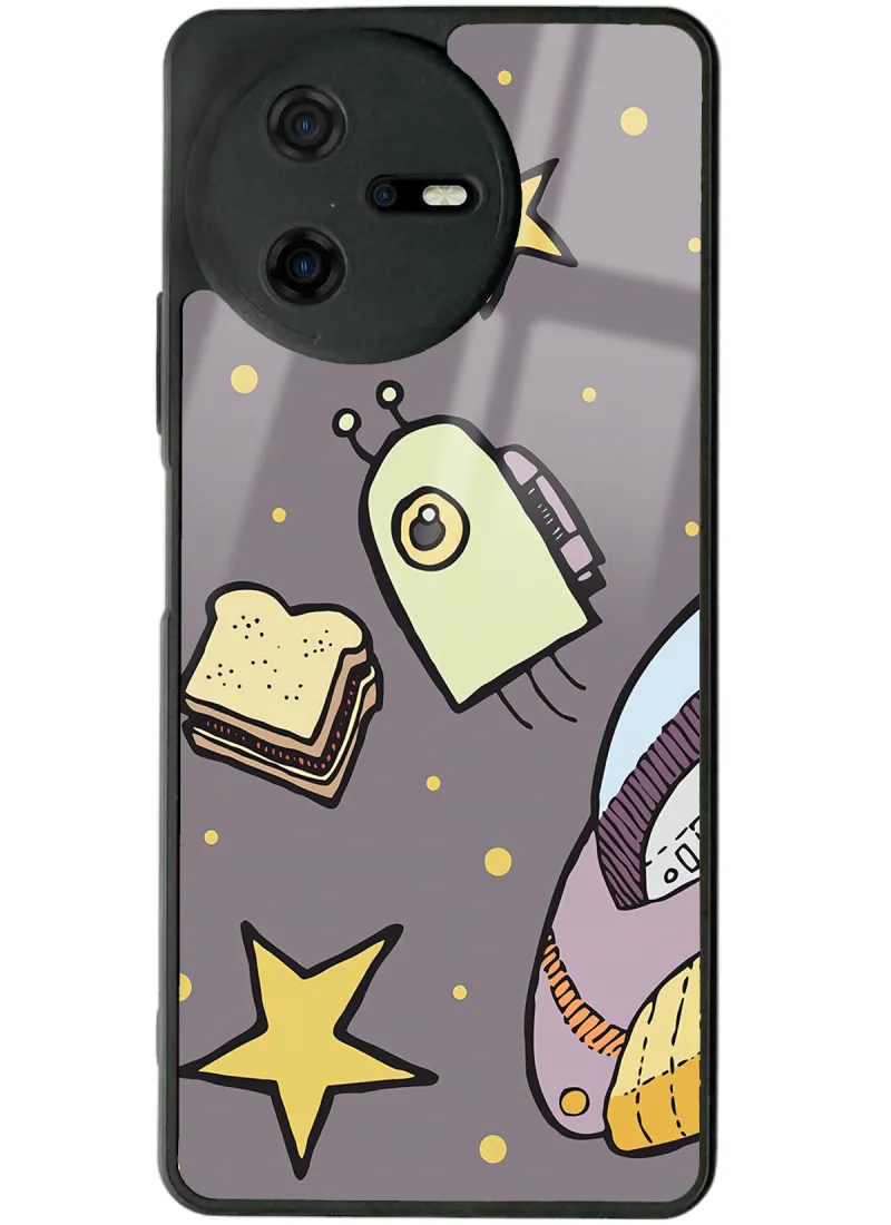 Casper Via A40 Doodle Jump Tasarımlı Glossy Telefon Kılıfı