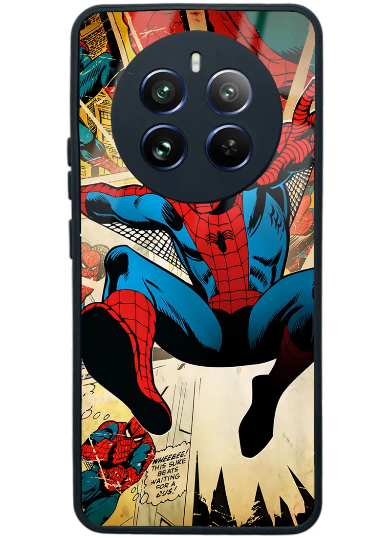 Oppo Realme 12 Pro Spider-Man Örümcek Adam Tasarımlı Glossy Telefon Kılıfı Oppo Realme 12 Pro Spider-Man Örümcek Adam Tasarımlı Glossy Telefon Kılıfı