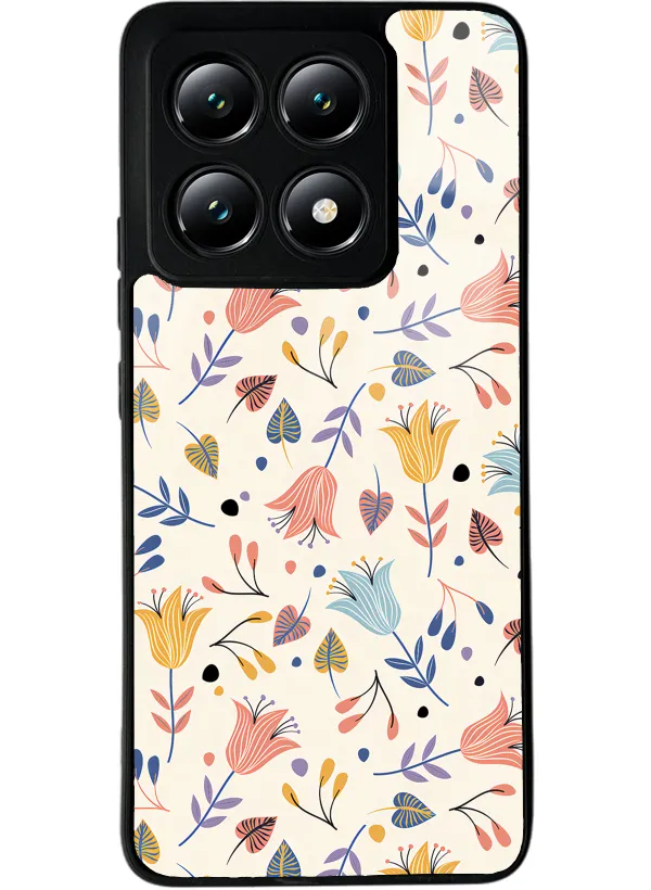 Xiaomi Mi 14T Beyaz Bindanlı Tasarımlı Glossy Telefon Kılıfı