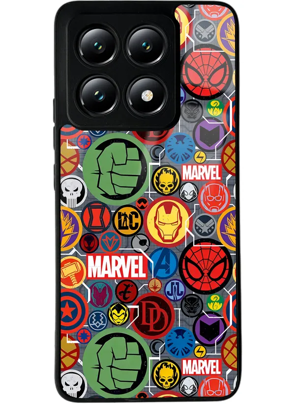 Xiaomi Mi 14T Marvel Face Tasarımlı Glossy Telefon Kılıfı