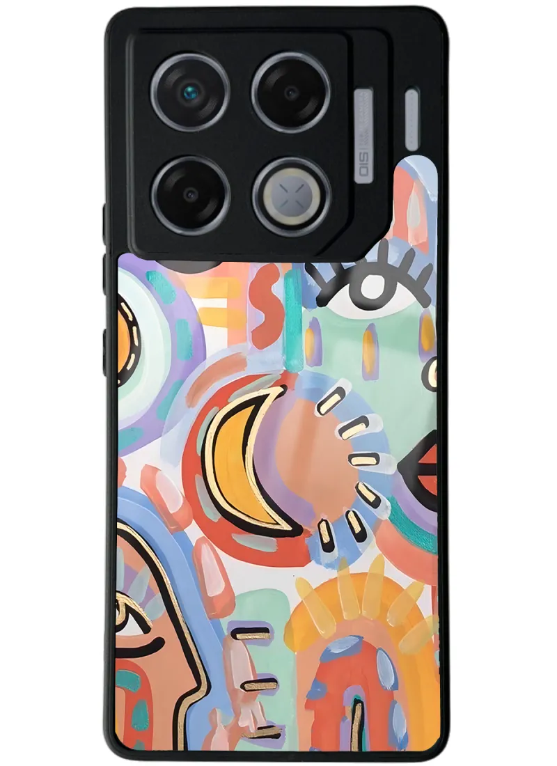 İnfinix GT 20 Pro Suluboya Retro Göz Tasarımlı Glossy Telefon Kılıfı İnfinix GT 20 Pro Suluboya Retro Göz Tasarımlı Glossy Telefon Kılıfı