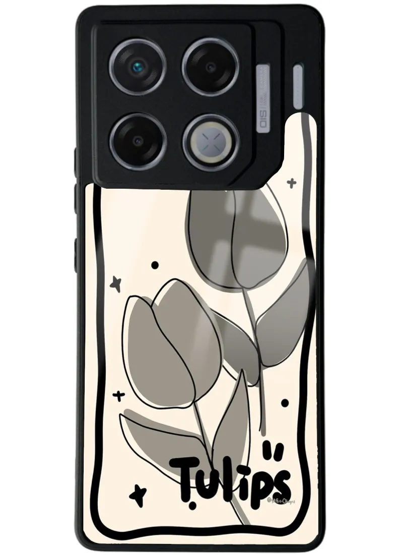 İnfinix GT 20 Pro Tulips Tasarımlı Glossy Telefon Kılıfı