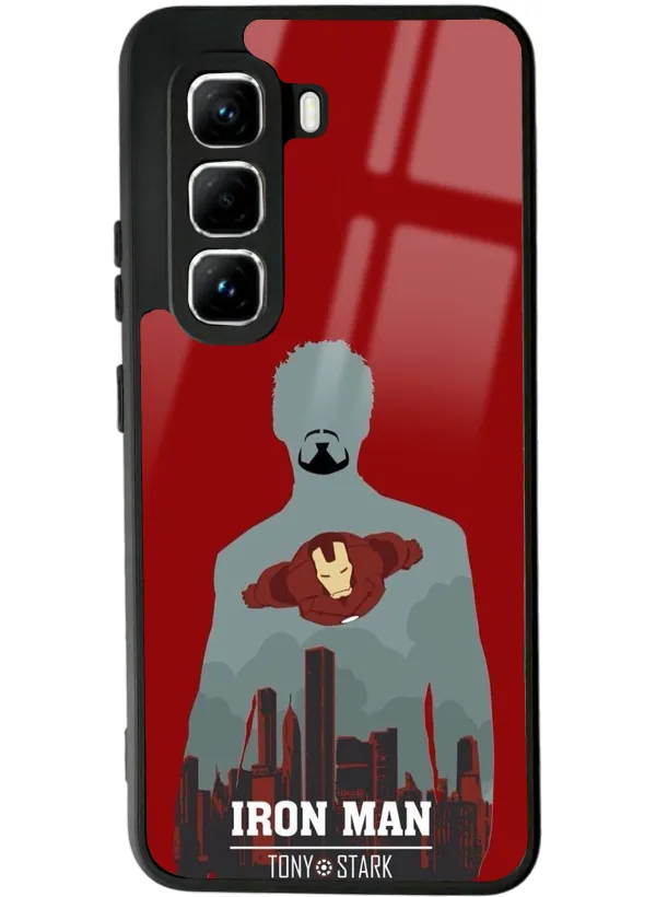 İnfinix Hot 50 Pro Tony Stark Tasarımlı Glossy Telefon Kılıfı