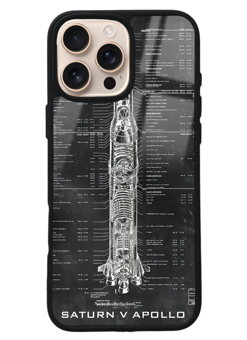 iPhone 16 Pro Max Apollo Plan Tasarımlı Glossy Telefon Kılıfı iPhone 16 Pro Max Apollo Plan Tasarımlı Glossy Telefon Kılıfı