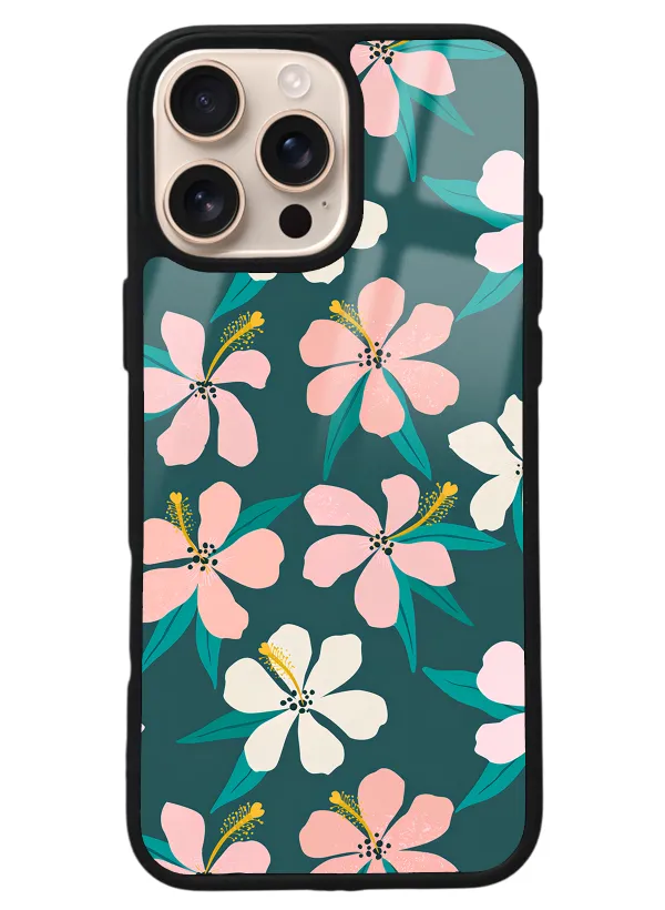 iPhone 16 Pro Max Leaf Flovers Tasarımlı Glossy Telefon Kılıfı