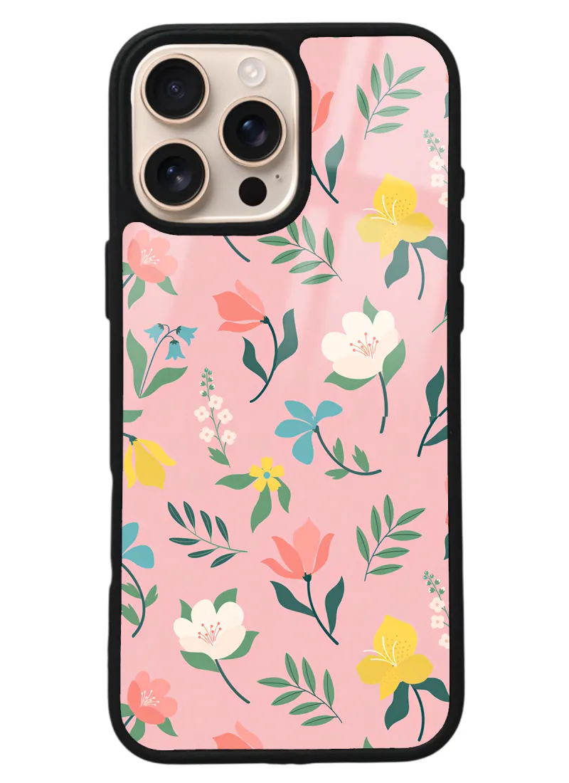 iPhone 16 Pro Max Pinky Flowers Tasarımlı Glossy Telefon Kılıfı iPhone 16 Pro Max Pinky Flowers Tasarımlı Glossy Telefon Kılıfı