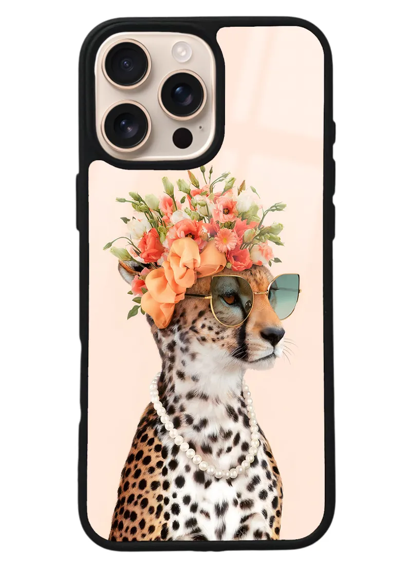 iPhone 16 Pro Max İnfluencer Leopar Kedi Tasarımlı Glossy Telefon Kılıfı iPhone 16 Pro Max İnfluencer Leopar Kedi Tasarımlı Glossy Telefon Kılıfı