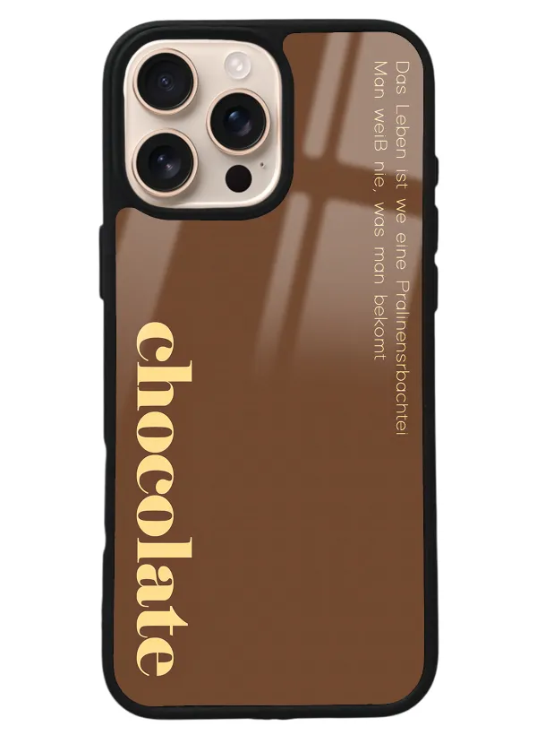 iPhone 16 Pro Max Choclate Tasarımlı Glossy Telefon Kılıfı