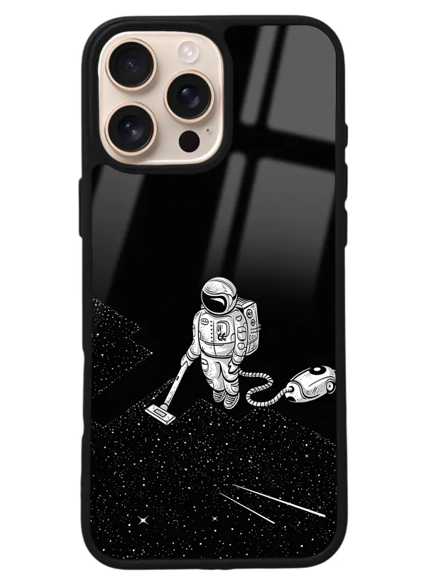 iPhone 16 Pro Max Astronot Tatiana Tasarımlı Glossy Telefon Kılıfı
