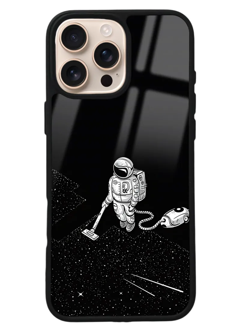 iPhone 16 Pro Max Astronot Tatiana Tasarımlı Glossy Telefon Kılıfı