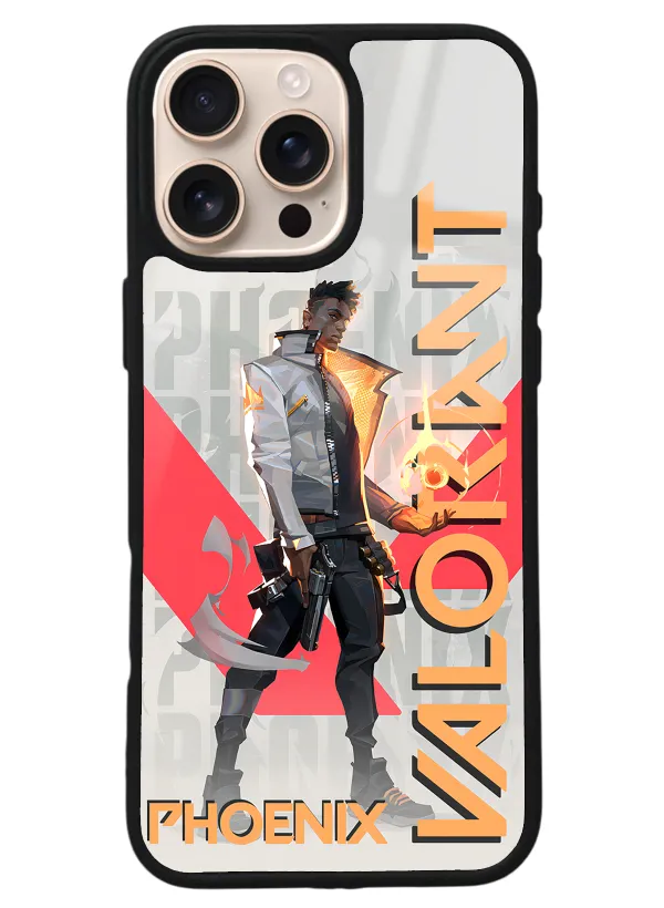 iPhone 16 Pro Max Uyumlu Phoenix Tasarımlı Glossy Telefon Kılıfı