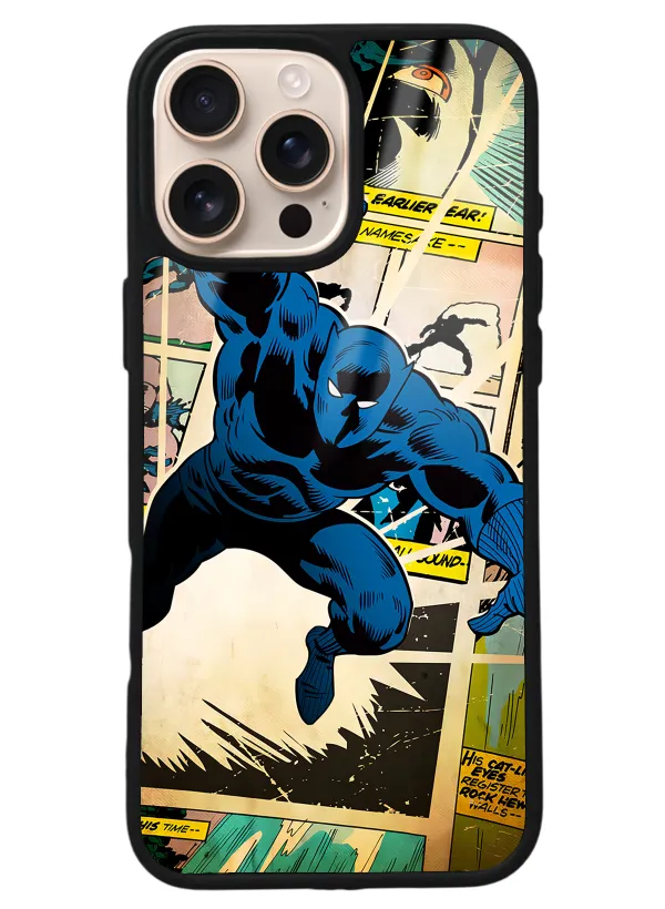 iPhone 16 Pro Max Black Panther Kara Panter Tasarımlı Glossy Telefon Kılıfı