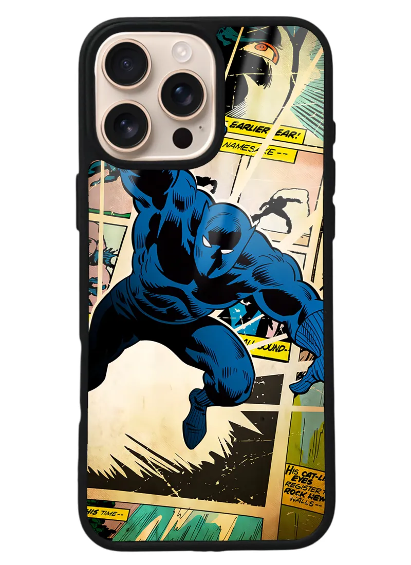iPhone 16 Pro Max Black Panther Kara Panter Tasarımlı Glossy Telefon Kılıfı iPhone 16 Pro Max Black Panther Kara Panter Tasarımlı Glossy Telefon Kılıfı