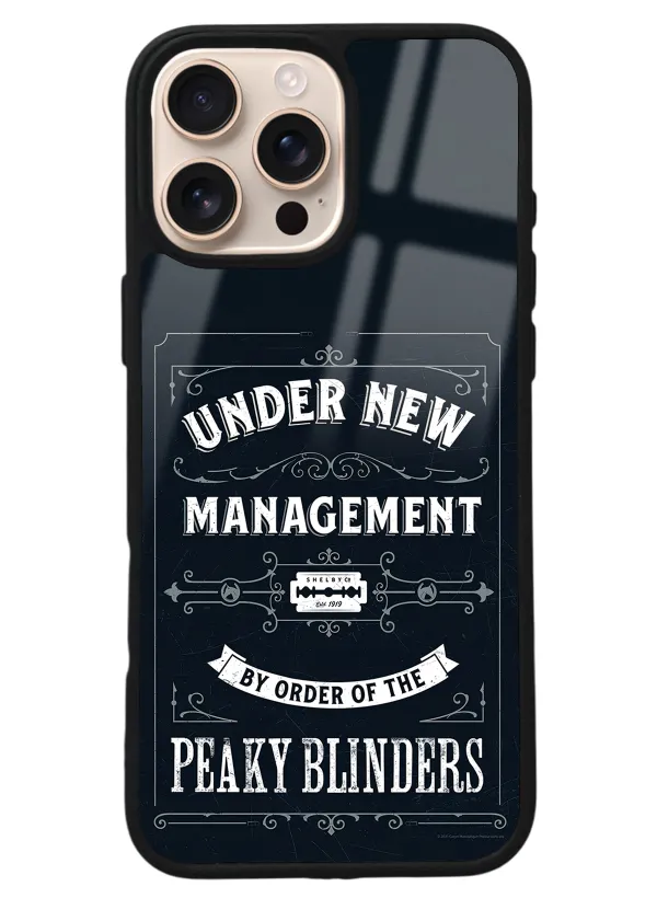 iPhone 16 Pro Max Peaky Blinders Management Tasarımlı Glossy Telefon Kılıfı