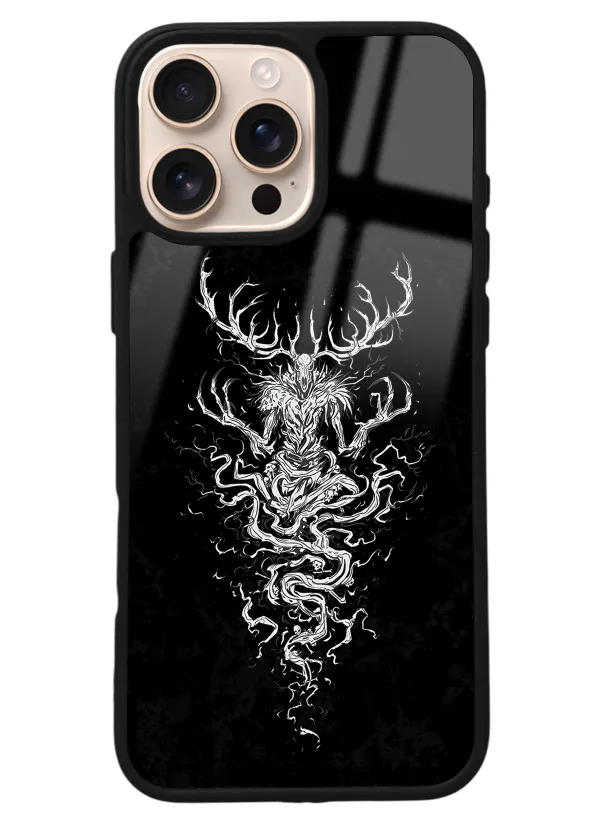 iPhone 16 Pro Max Witcher 3 Deer Tasarımlı Glossy Telefon Kılıfı