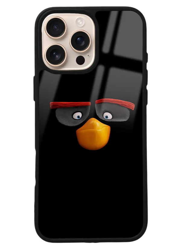 iPhone 16 Pro Max Black Tasarımlı Glossy Telefon Kılıfı