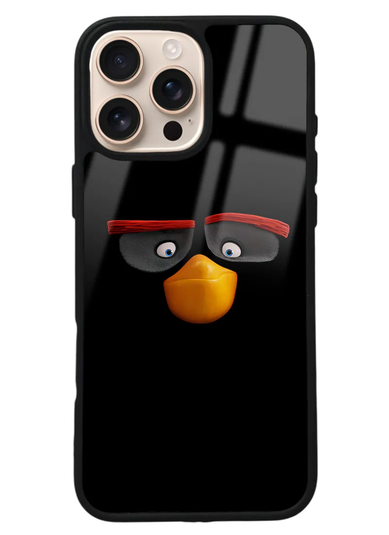 iPhone 16 Pro Max Black Tasarımlı Glossy Telefon Kılıfı