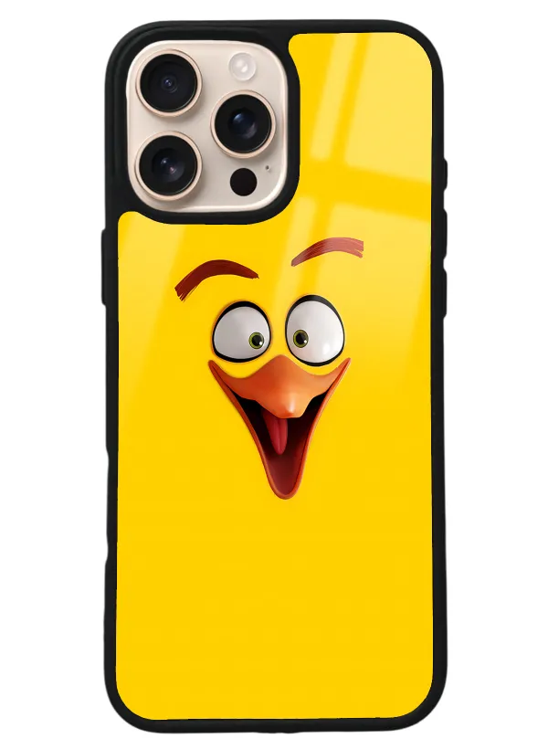 iPhone 16 Pro Max Yellow Tasarımlı Glossy Telefon Kılıfı