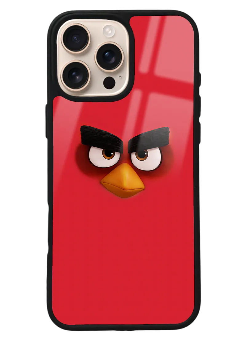 iPhone 16 Pro Max Red Tasarımlı Glossy Telefon Kılıfı