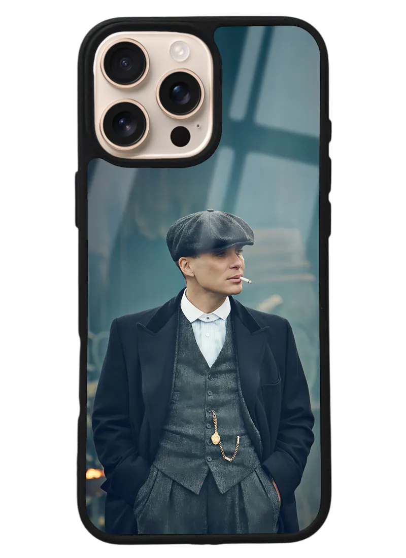 iPhone 16 Pro Max Peaky Blinders Thomas Shelby Tasarımlı Glossy Telefon Kılıfı iPhone 16 Pro Max Peaky Blinders Thomas Shelby Tasarımlı Glossy Telefon Kılıfı