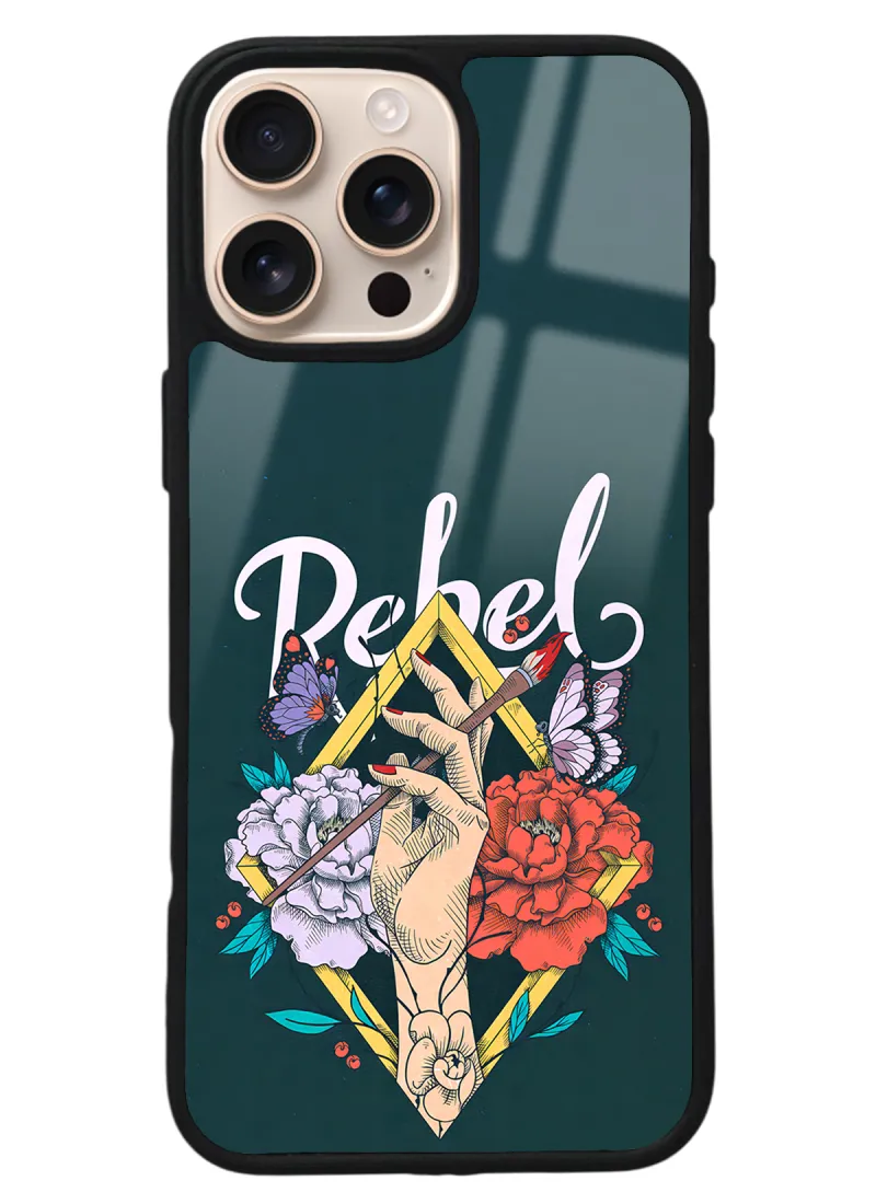 iPhone 16 Pro Max Rebel Tasarımlı Glossy Telefon Kılıfı