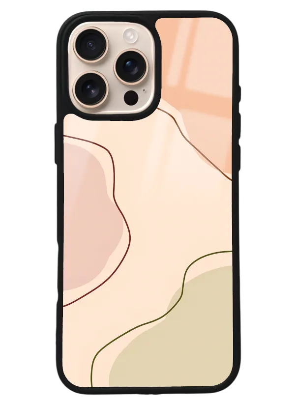 iPhone 16 Pro Max Nude Colors Tasarımlı Glossy Telefon Kılıfı