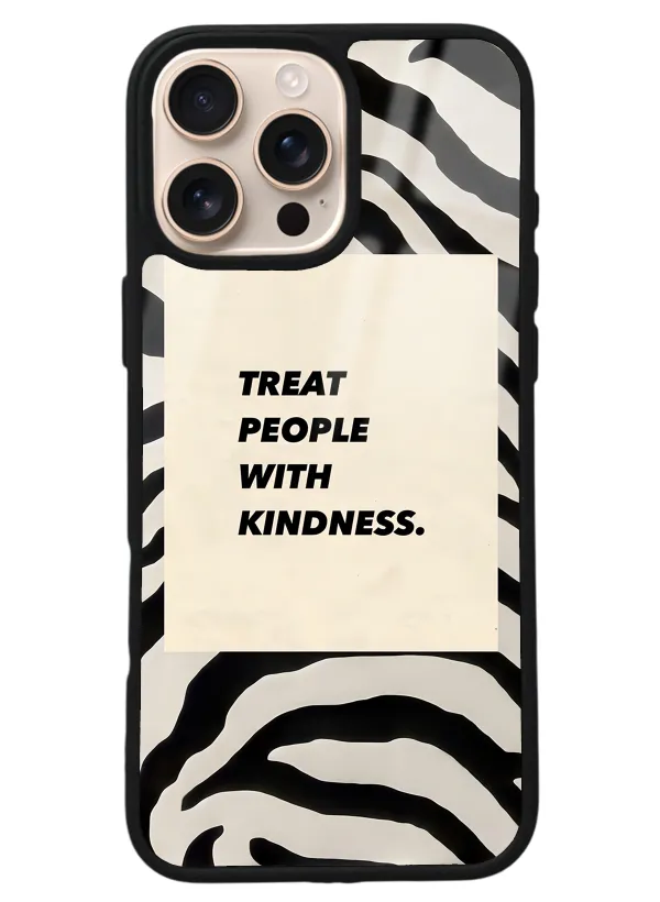 iPhone 16 Pro Max Zebra Motto Tasarımlı Glossy Telefon Kılıfı