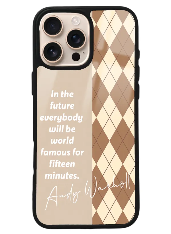 iPhone 16 Pro Max Andy Ekose Tasarımlı Glossy Telefon Kılıfı