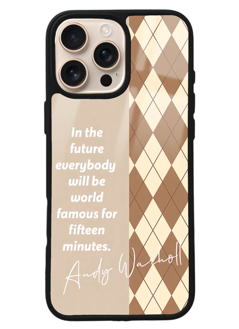 iPhone 16 Pro Max Andy Ekose Tasarımlı Glossy Telefon Kılıfı iPhone 16 Pro Max Andy Ekose Tasarımlı Glossy Telefon Kılıfı