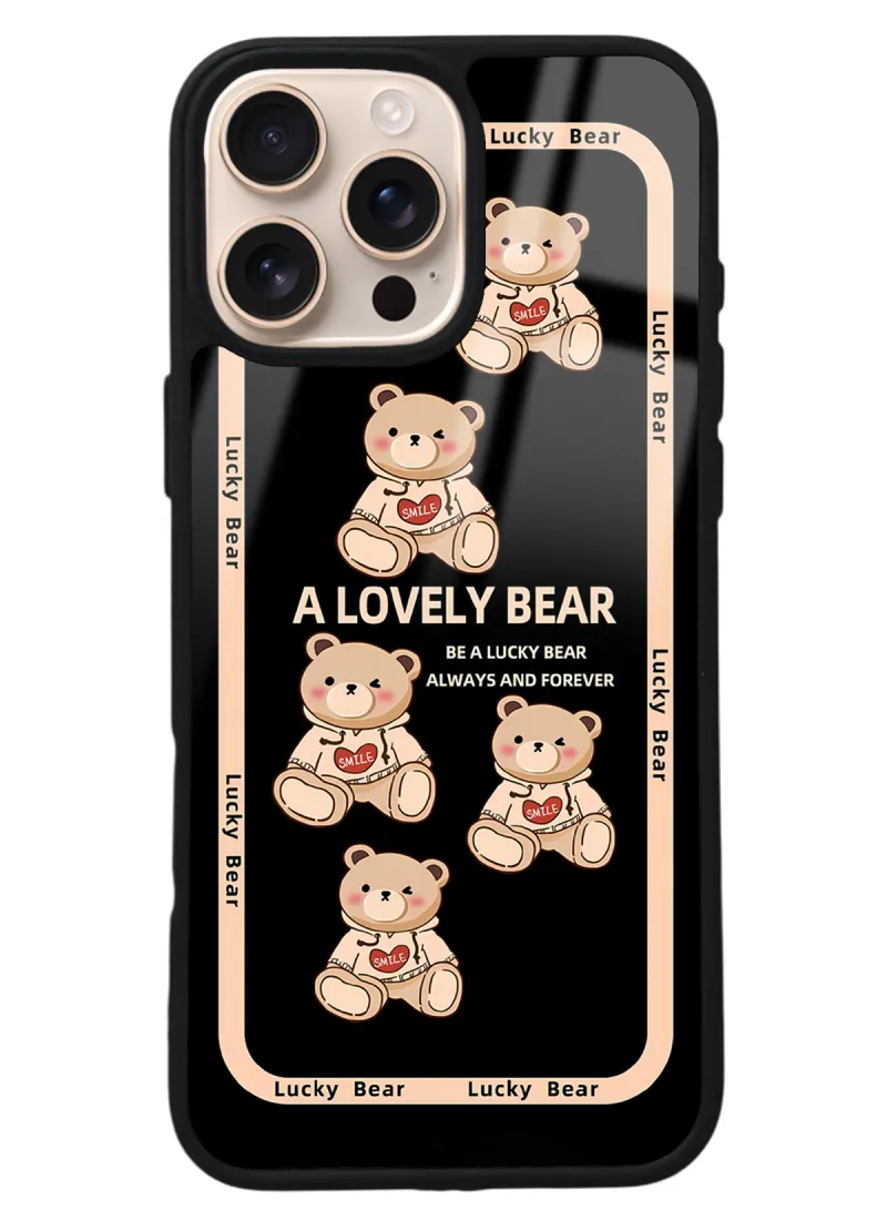 iPhone 16 Pro Max Lucky bear Tasarımlı Glossy Telefon Kılıfı iPhone 16 Pro Max Lucky bear Tasarımlı Glossy Telefon Kılıfı