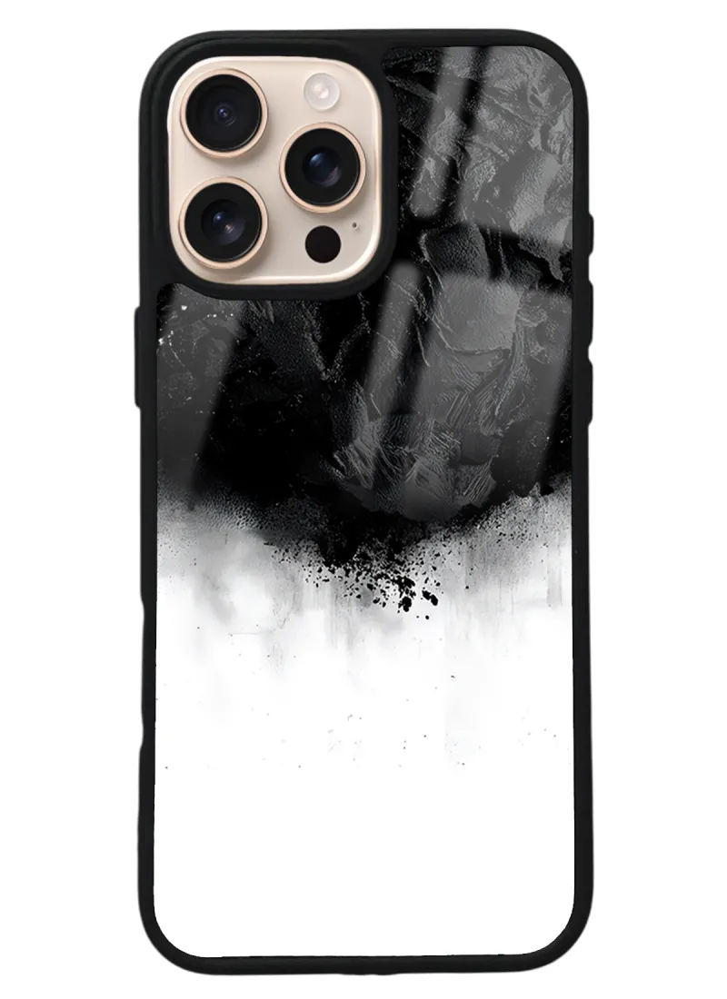 iPhone 16 Pro Max Siyah duman Tasarımlı Glossy Telefon Kılıfı iPhone 16 Pro Max Siyah duman Tasarımlı Glossy Telefon Kılıfı